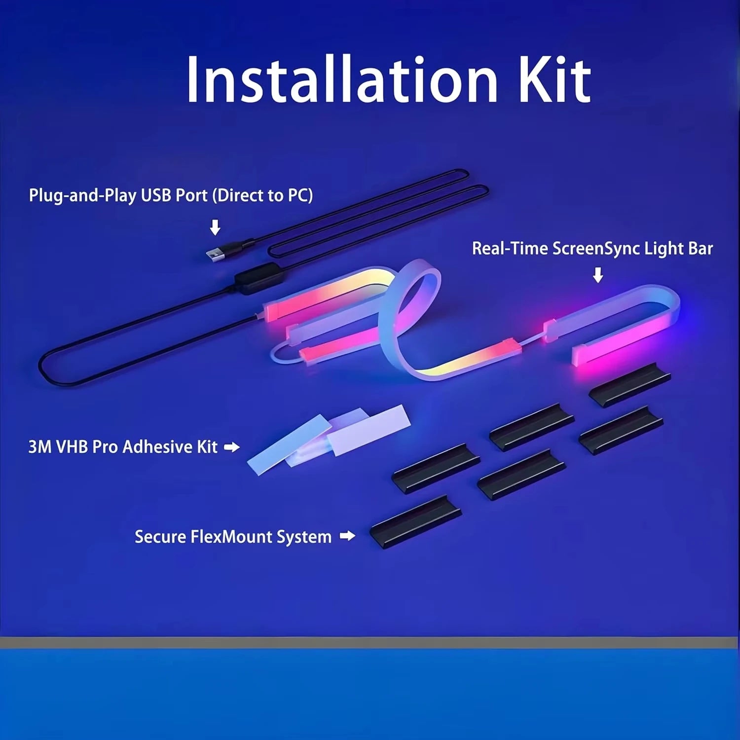 Aura Light™ Immersion Series – RGBIC Monitor Backlight